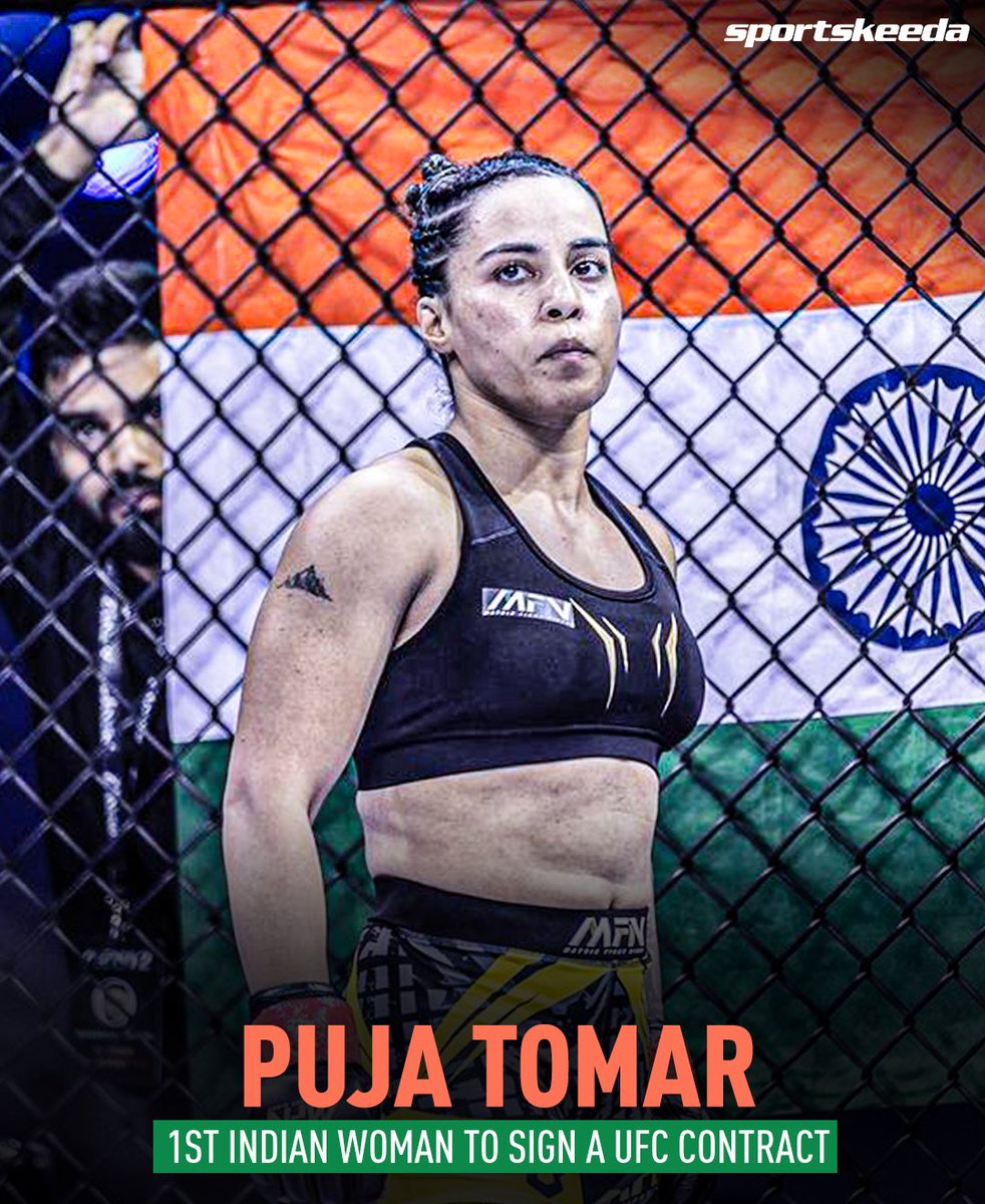 HISTORY MADE! 🚨 Puja Tomar becomes the 1st ever Indian woman to sign a UFC contract!🇮🇳🔥 #UFC #MMA #SKIndianSports