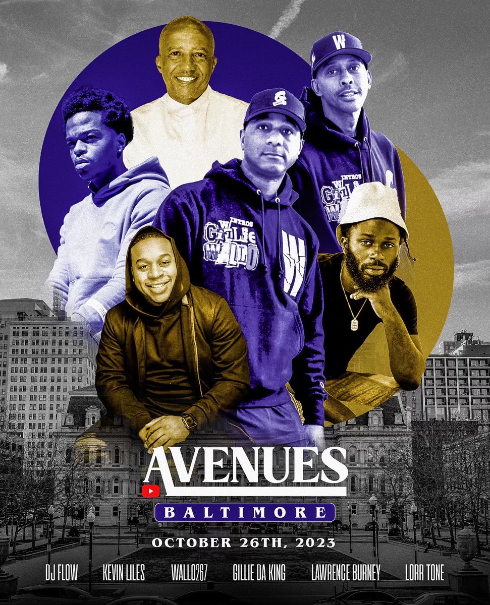 KevinLiles1's tweet photo. I'm honored to represent my hometown at #YouTubeAvenues in Baltimore! Join us on October 26th for an afternoon that's all about local artists and creators in the Black music community. #JustaKidFromBaltimore #SayLessInspireMore #Bmore https://t.co/RGgC7auFUO
