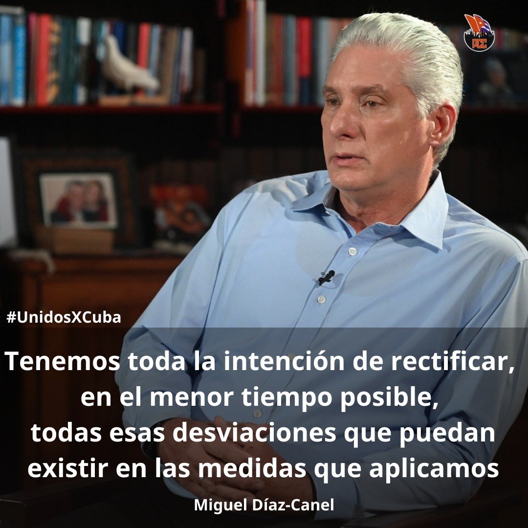 Con transparencia y apego a la verdad, como verdadero revolucionario, el Primer Secretario del Comité Central del <a href="/PartidoPCC/">Partido Comunista de Cuba</a>, dialogó sobre temas de interés para nuestro pueblo, y recalcó que se corregirán los errores que existan. #UnidosXCuba