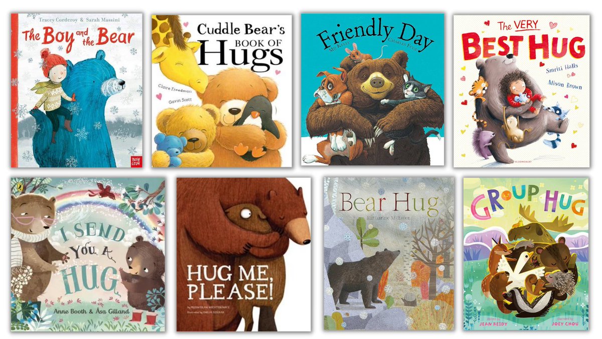 Today is #NationalHugABearDay! Here are some of our favourite books to celebrate, all available to borrow from your library for FREE... Happy hugging!🧸 @TraceyCorderoy @SarahMassini @clairefreedman @gavillustrator @SmritiPH @aliscribble @Bridgeanne @AsaGilland