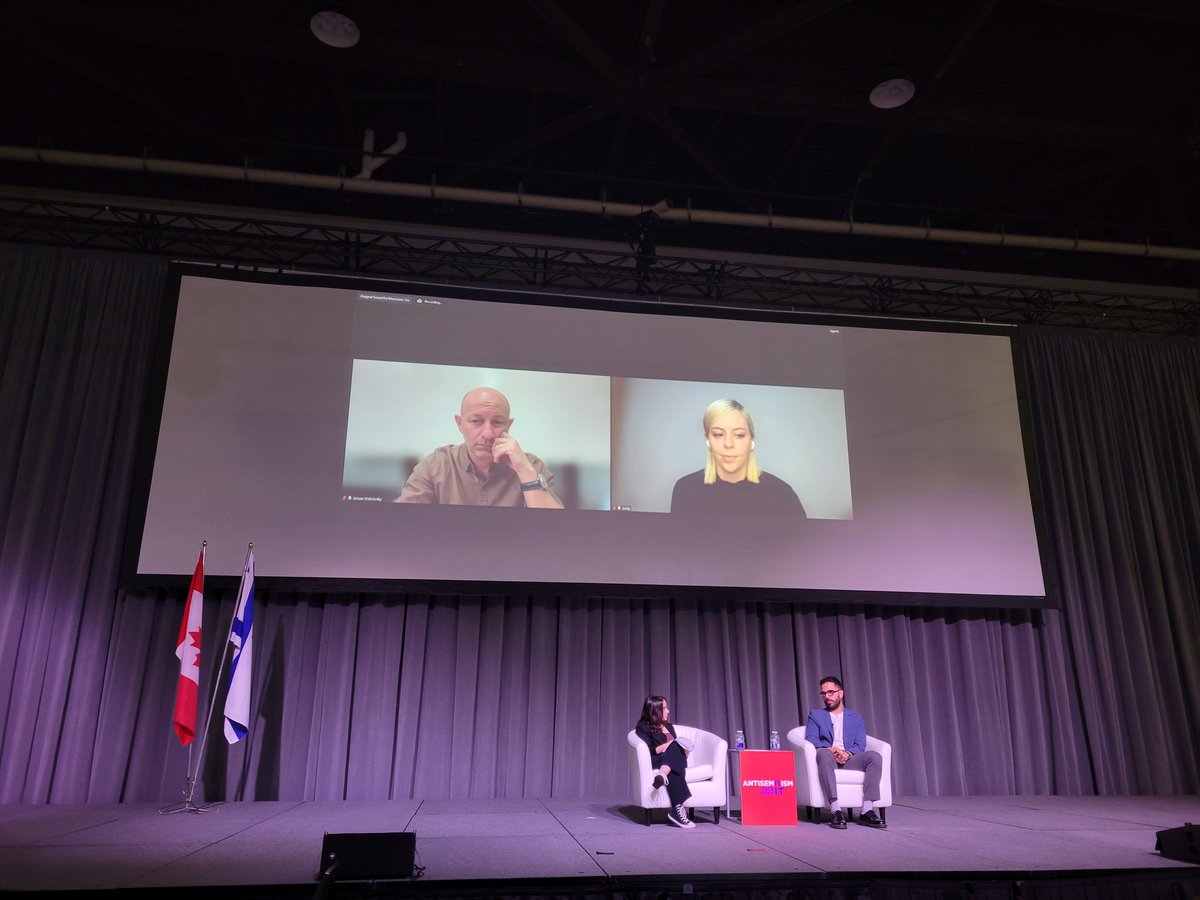 Jewishcalgary's tweet photo. Thank you @HenMazzig , @emilykschrader, @Ostrov_A, and @ThatHannahAlper for talking to over 800 conference attendees at #faceitfightit today about harnessing social media for good and updating from the ground in Israel.
@CIJAinfo #endantisemitism #influencers https://t.co/mz8iHoTBhg