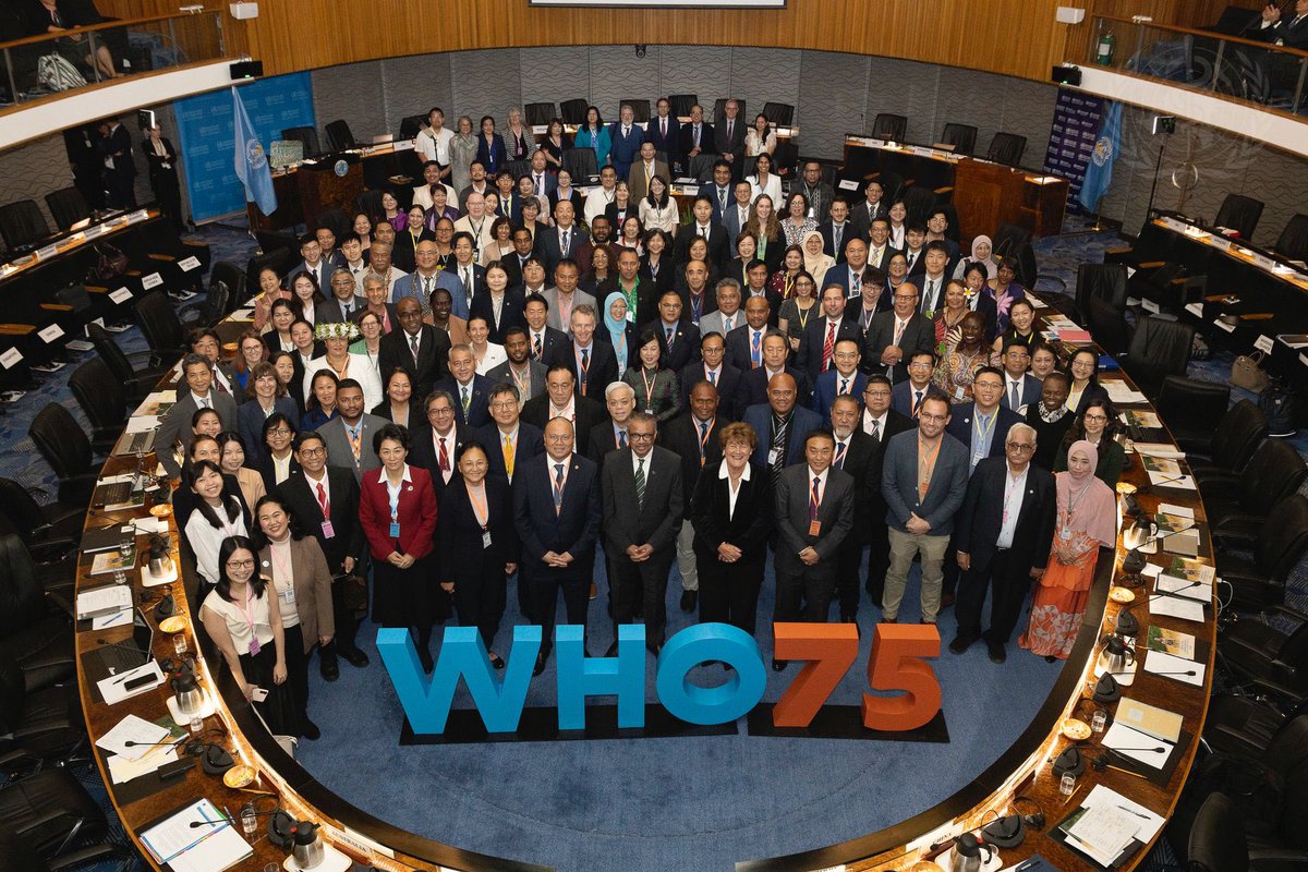 My thanks to all @WHOWPRO Member States for your continued commitment to promoting, providing, protecting, powering and performing for health in the Western Pacific. Together, for #HealthForAll! #RCM74