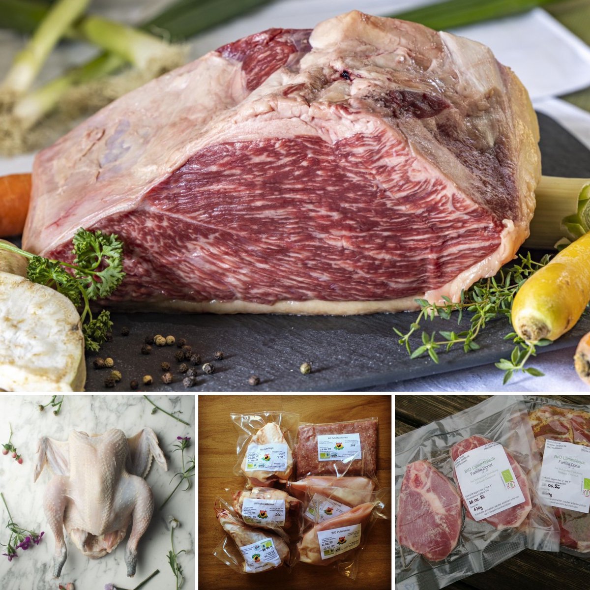 Du bist auf der Suche nach echtem spitzen Fleisch für den Herbst 🍂? Dann wirst du bei unseren Bio-Bäuerinnen und Bio-Bauern hier fündig 😃👍:

- > nahgenuss.at/bauernhoefe/

Fleischraritäten wie Duroc, Böhmerwaldschaf, Bresse Gauloise oder Wagyu sind bei uns keine Seltenheit.