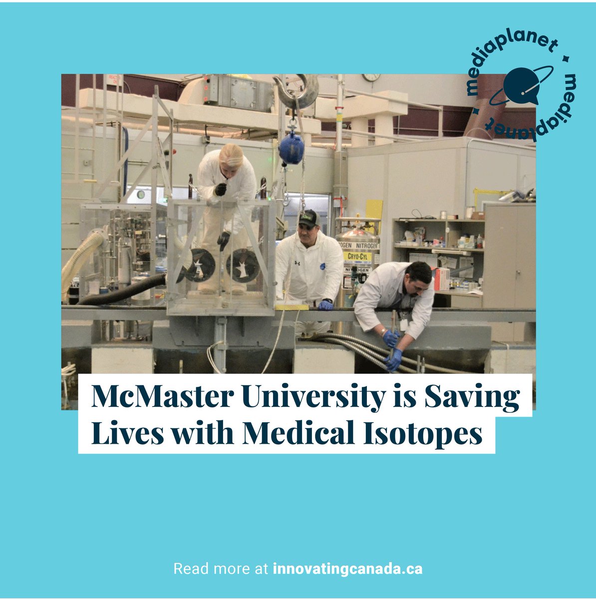 Medical isotopes are advancing health care in Canada and around the world – and @McMasterU is paving the way for the next-generation of medical isotope research and innovation. Read more: innovatingcanada.ca/industry-and-b… #NuclearSciWeek