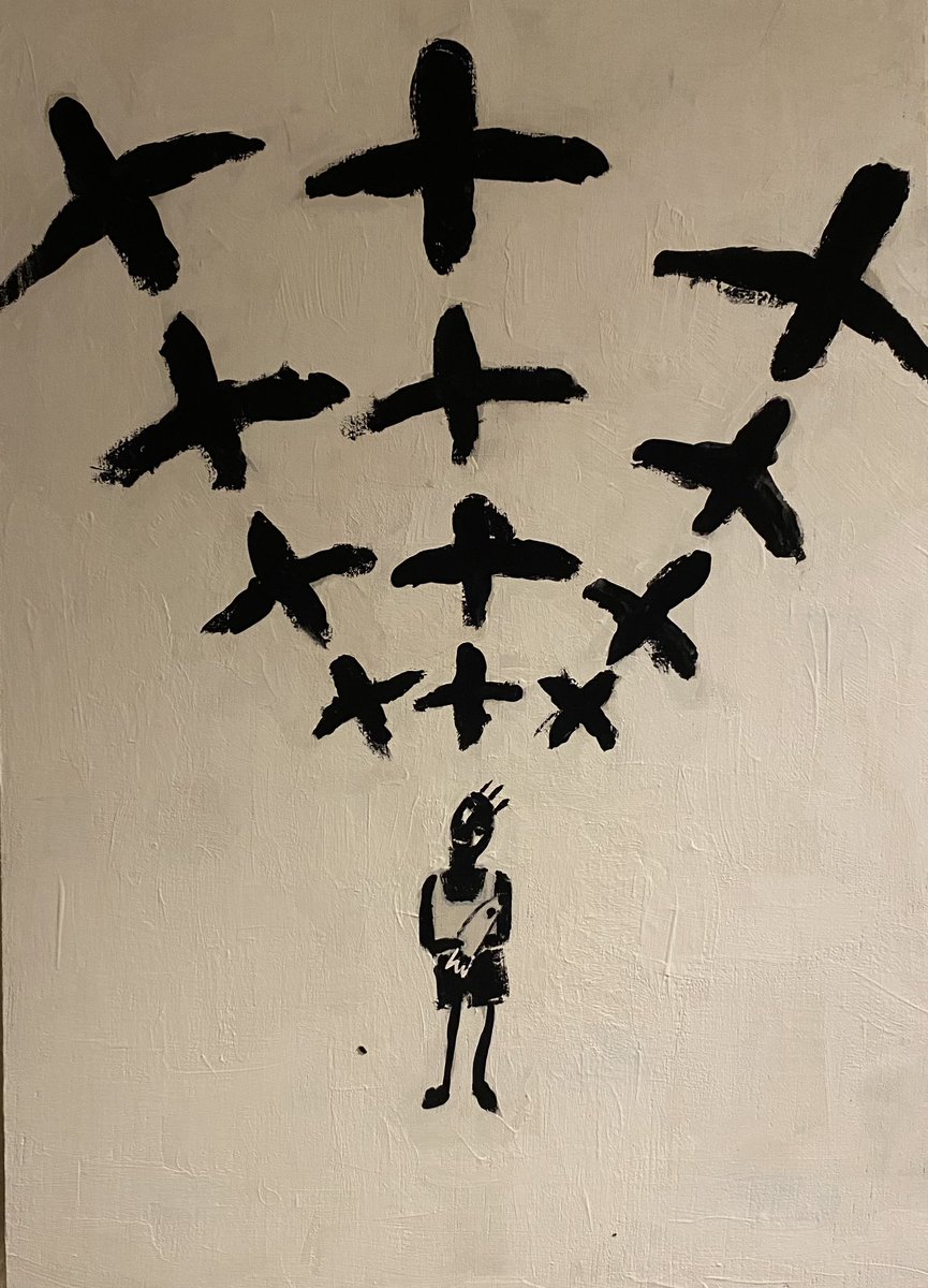 HumanHello46956's tweet photo. Non title
:acrylic on wood board 

#sky #Fighter #painting 
#絵　#空　#戦闘機 https://t.co/hSBxmtYO2Z