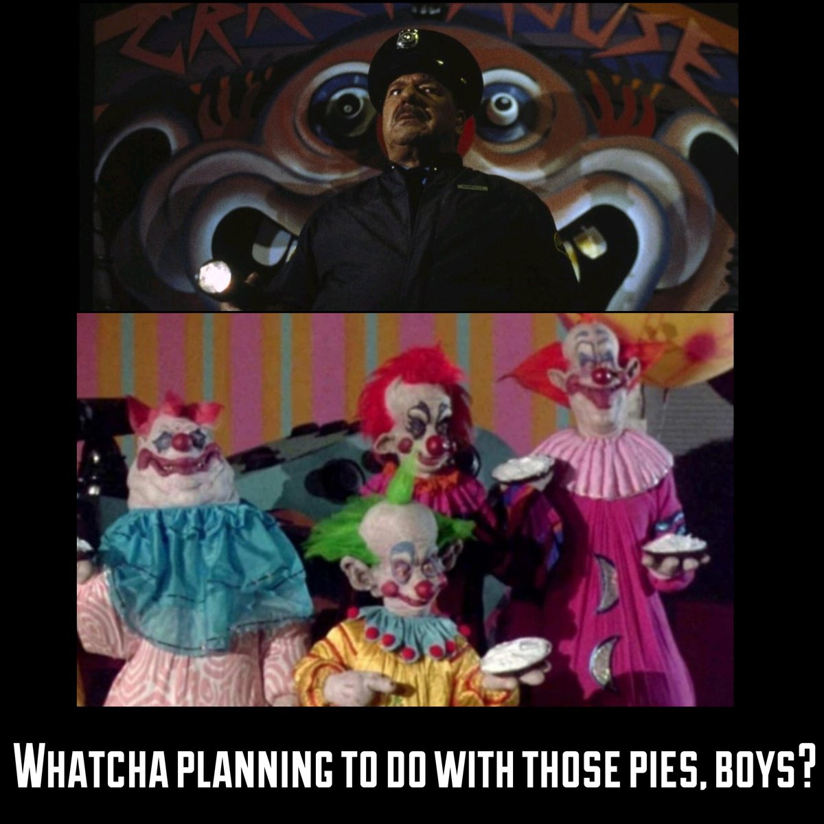 Iused2likethis1's tweet photo. This Friday, our #Halloween movies continue when Aaron Knowles returns to co-host with the classic #KillerKlownsFromOuterSpace. Join us then!
#newpodcast #movies #GrantCramer #SuzanneSnyder #JohnAllenNelson #JohnVernon #MichaelSiegel #PeterLicassi #RoyalDano #ChristopherTitus https://t.co/2rygoN5oC6