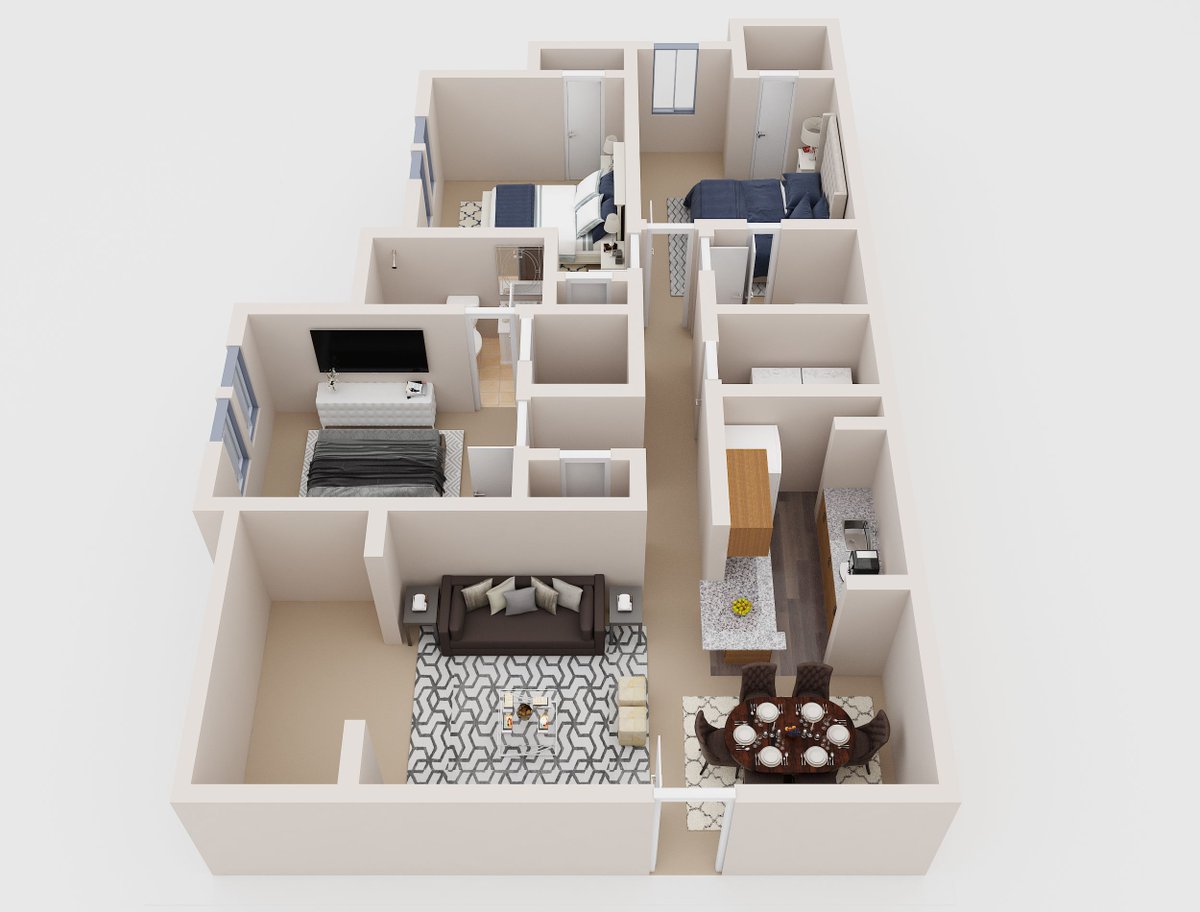 PadStyler's tweet photo. Realtors and multifamily owners love our 3D floor plans to market their properties

#californiarealestate #texasrealestate #denverrealestate #floridarealestate https://t.co/2ARzRnHeNR