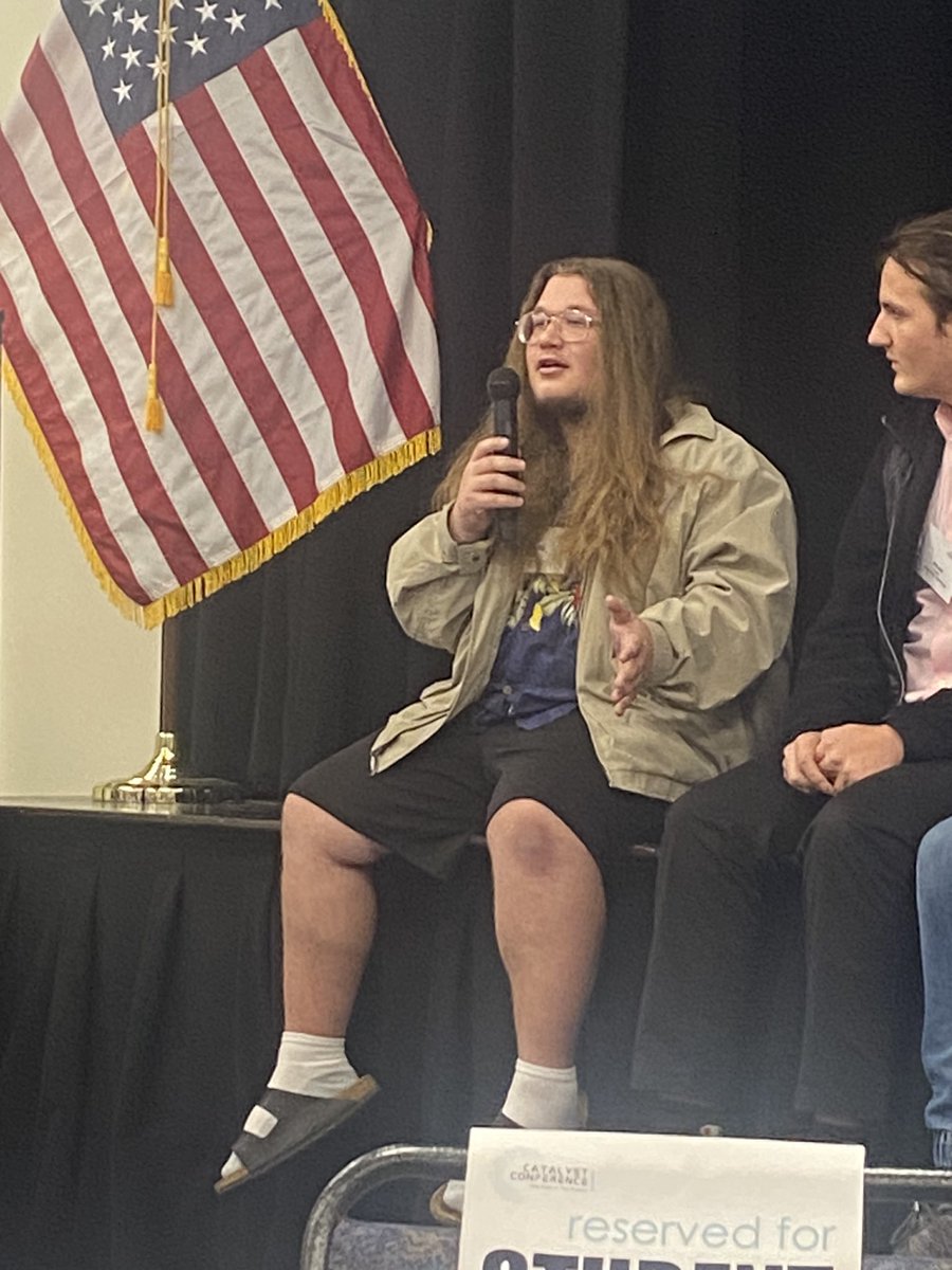 Teaching is like therapy…you have to build off thinking to critically understand. Proud to learn together with BCHS students <a href="/massp/">Secondary Principals</a> #Catalyst23