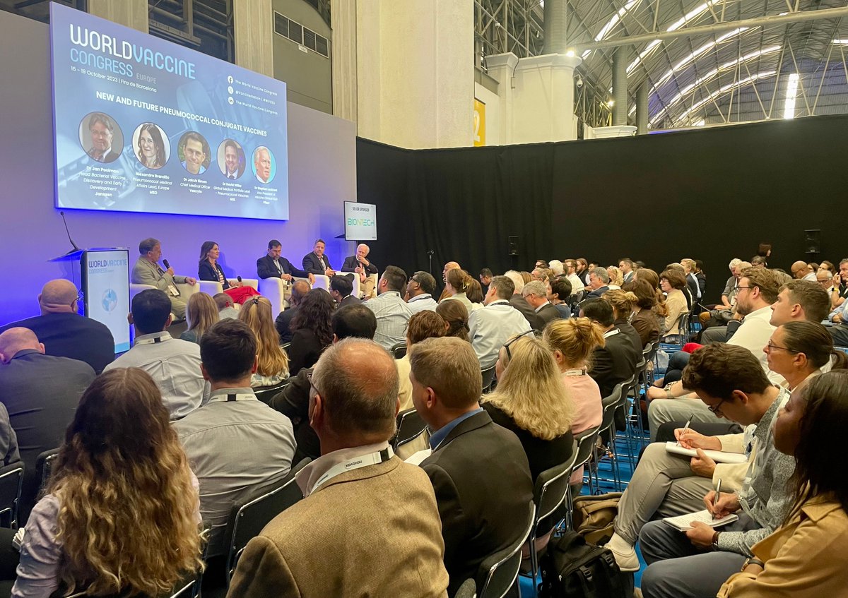 vaccinenation's tweet image. A full-house in the AMR &amp;amp; Bacterial Vaccines track featuring speakers from @Pfizer, Vaxcyte, @GSK, @Janssenemea and @MSD_Portugal

#WVCEU #WVC2023 #Vaccines