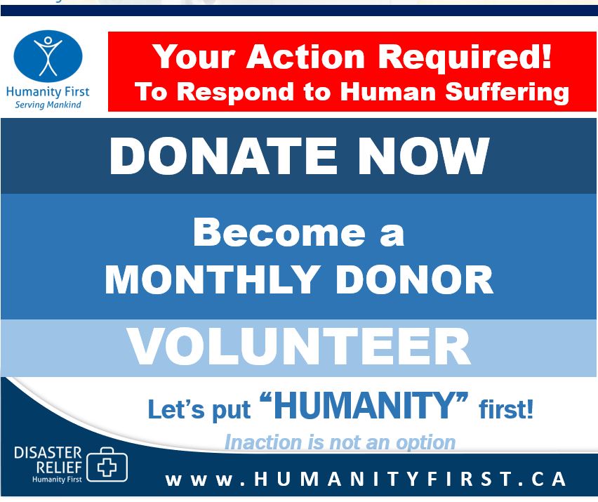 humanityfirst's tweet photo. Human suffering can be reduced by a little action by each one of us. You can help people get clean drinking water, food, restore eyesight, education, shelter or relieve suffering caused by natural and manmade disasters. Donate today to @humanityfirst at https://t.co/1Hho6VECvH https://t.co/N4ewsw5g6o