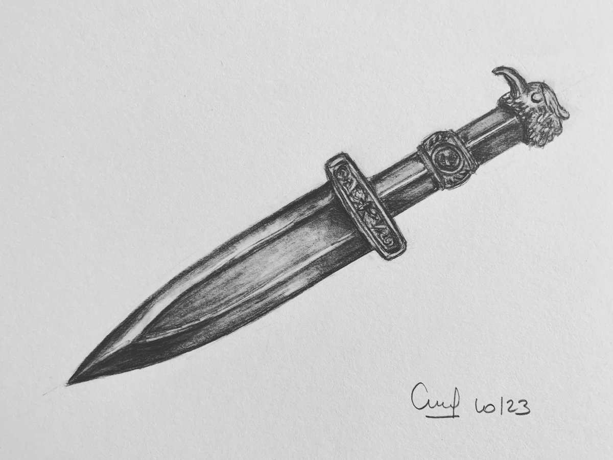 CDessinatrice's tweet photo. #inktober2023 #day15 #dagger #poignard #dessin #drawing #crayon #pencil https://t.co/2k7BlrS4p6