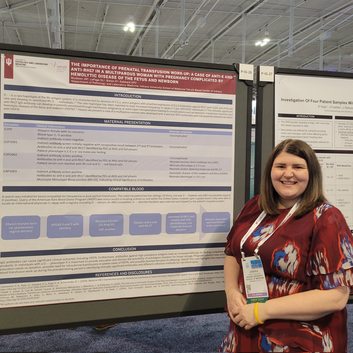 JessicaLMuldoon's tweet photo. Awesome first time attending #AABB23 Already excited for Houston next year 🙌🏻 @AABB https://t.co/HeWGmjCSCM