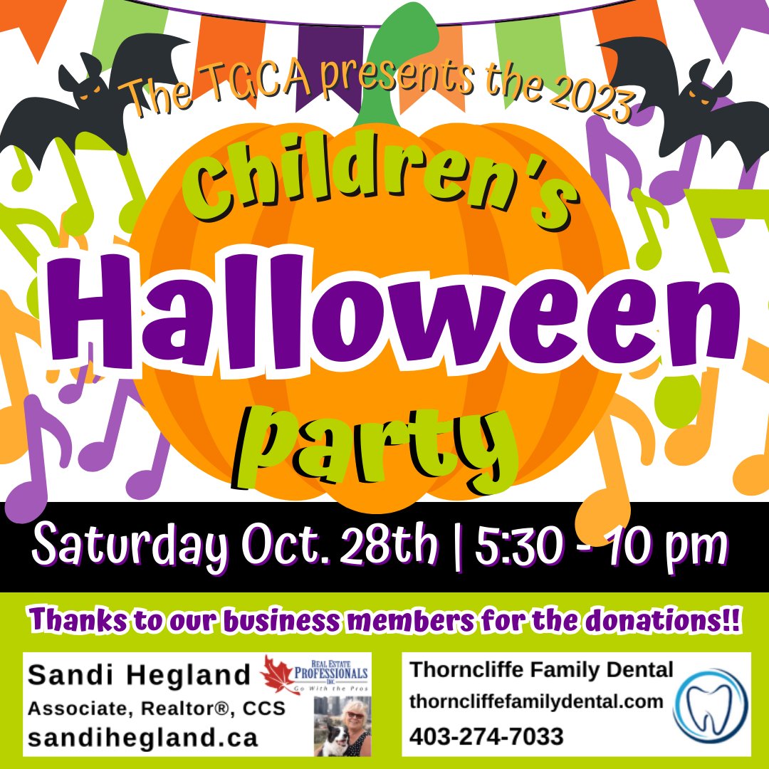 🎃🦷🏠Sandi Hegland and Thorncliffe Family Dental donate treats and prizes to this event every year. If you are in need of dental care or you're selling or buying a home, keep them in mind! Tickets are still on sale: tgcacalgary.com/the-2023-tgca-… #yyc #community