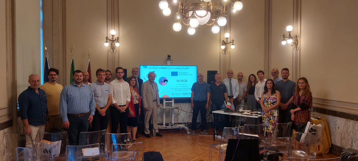 INMOB_project's tweet photo. On Oct 12-13, the Project IN-MOB started with a KOM in Catania. Funded by the I3 Instrument Programme, with the University of Catania as a coordinator, the project aims to create innovative micro-vehicles for people and goods mobility, to be tested in Palermo and Funchal. https://t.co/8TNR7D9MYU