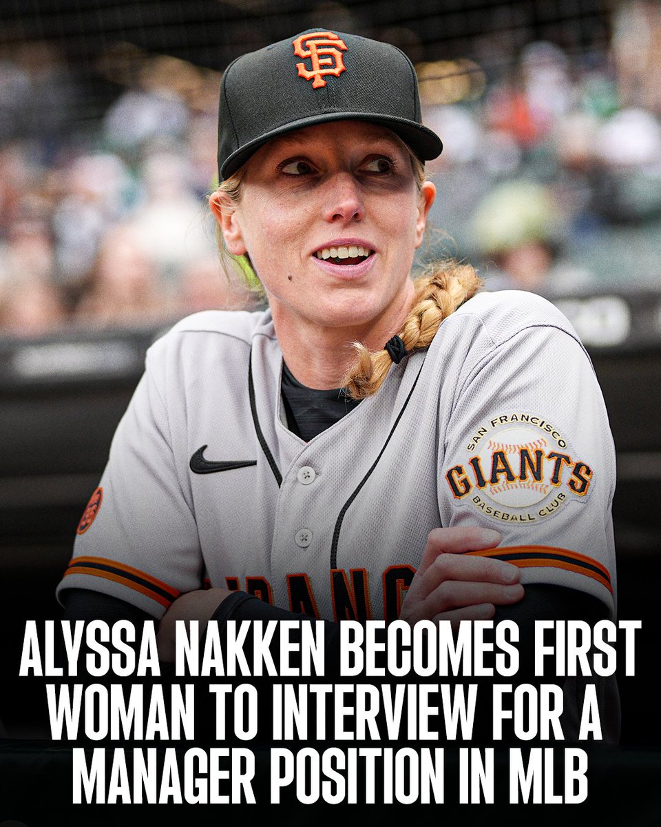 Alyssa Nakken continues to break barriers in baseball 👏⚾

The San Francisco Giants coach is the first woman to speak with an organization about leading its on-field operations. In 2020, Nakken was the first woman to become a full-time coach in MLB.
