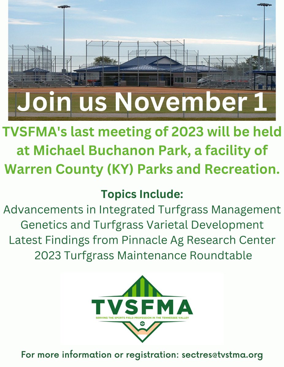 Register Now: tvstma.org/meetinginfo.ph… Come here @TNTurfWoman @Adam_Russell5 & PARC Research & Consulting's Daniel Earlywine speak on a variety of topics.