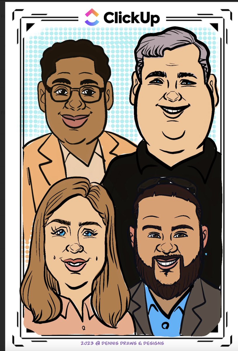 Hey #GartnerSYM attendees! Ready for Day #2?
Stop by <a href="/clickup/">ClickUp</a> booth #1011 to get expert advice on enhancing your business's productivity and have some fun while you are at it!

🤩 Get a personalized caricature! It's the perfect souvenir to remember your trip!