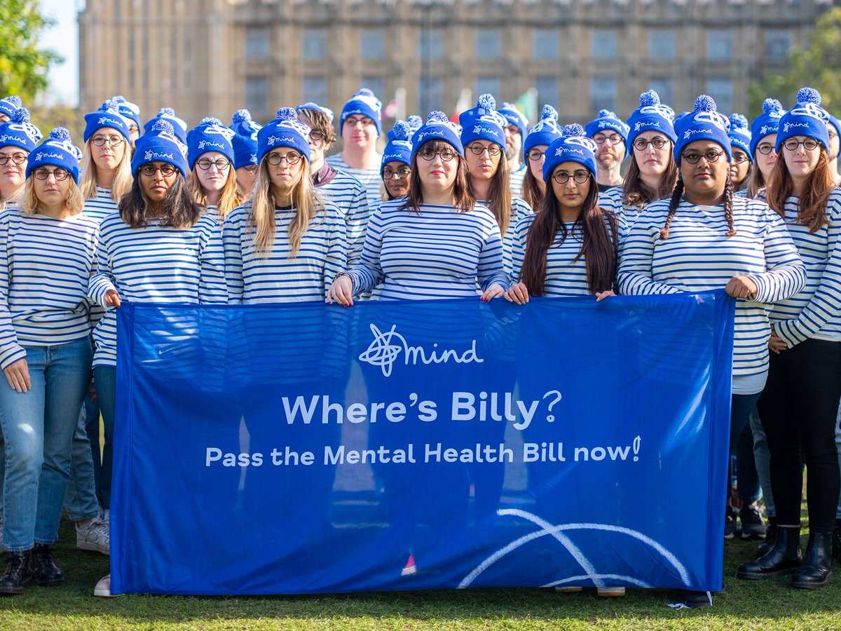 Where's Billy? 👀

Billy - the Mental Health Bill the UK govt promised to deliver.

We’ve waited too long for reforms to the 40-year-old Mental Health Act - reforms that will give people more say in their treatment and strengthen their rights while in mental health hospital. 1/2