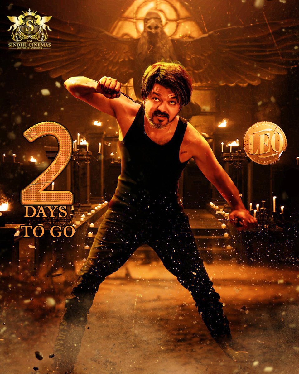 saisindhucinema's tweet photo. #Leo 2days To Go...🔥
#saisindhucinemas #Leo
@actorvijay @7screenstudio @bookmyshow #newrelease #bookingopen #bookmyshow #dolbyatmos #dtsx #4khdr #3dhfr #iab #laserprojector #christie #silverscreen #flatscreen #multiplex #anthiyur #erodeupdates https://t.co/lrhOCM1imy
