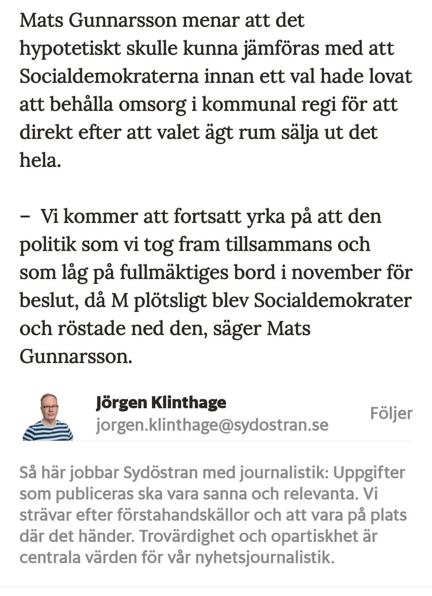 LouiseErixon's tweet photo. Antingen drivs man av politiska och ideologiska övertygelser och håller fast vid dessa oavsett om det innebär att hamna i opposition, eller så kan politiken man påstår sig stå för plötsligt ändras - om man erbjuds tillräckl. höga arvoden. Bedöm själva vad som hände i Sölvesborg. https://t.co/raPRqmf1tW