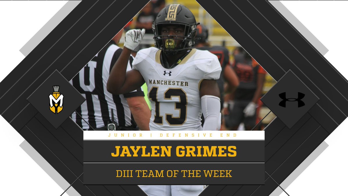 MU_SpartanFB's tweet photo. Join us in congratulating Jaylen Grimes for making the DIII Team of the Week!!! https://t.co/l60IOdIeK8