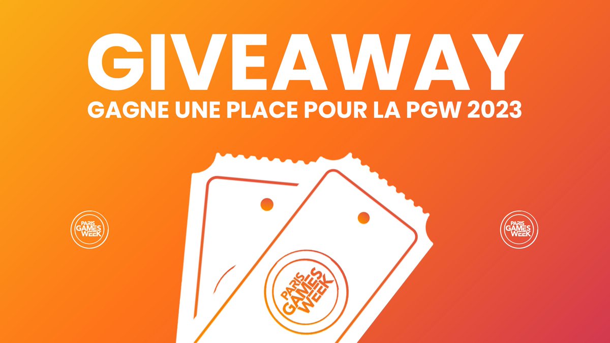 🎟️ GIVEAWAY 🎟️

On offre une place pour la <a href="/ParisGamesWeek/">Paris Games Week</a> 2023 à 5 personnes !

Pour participer :
🔁 RT
❤️ Follow <a href="/Fulllife_fr/">Fulllife</a> 

Tirage au sort ce vendredi 20 octobre à 18h ! 🍀
On veut vous voir nombreux sur le stand Fulllife 👀
