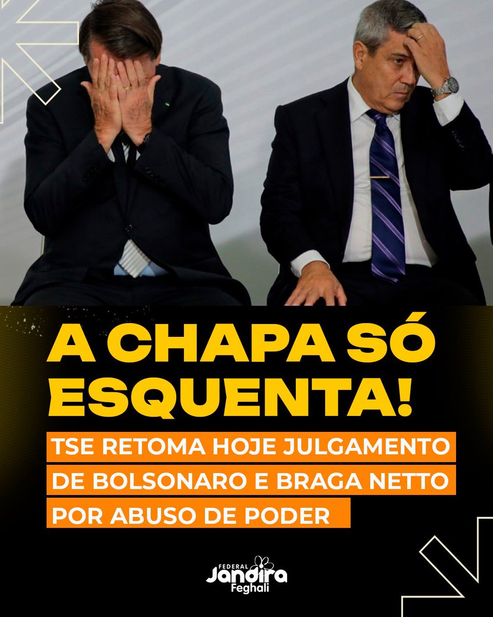 O CERCO SE FECHA PARA BOLSONARO! Em várias frentes, a chapa de Bolsonaro e outros golpistas esquenta e vai evidenciando o caos premeditado que vivemos nos últimos anos, com consequências nefastas para o país e o povo brasileiro. Hoje, o TSE volta a julgar três ações contra o já