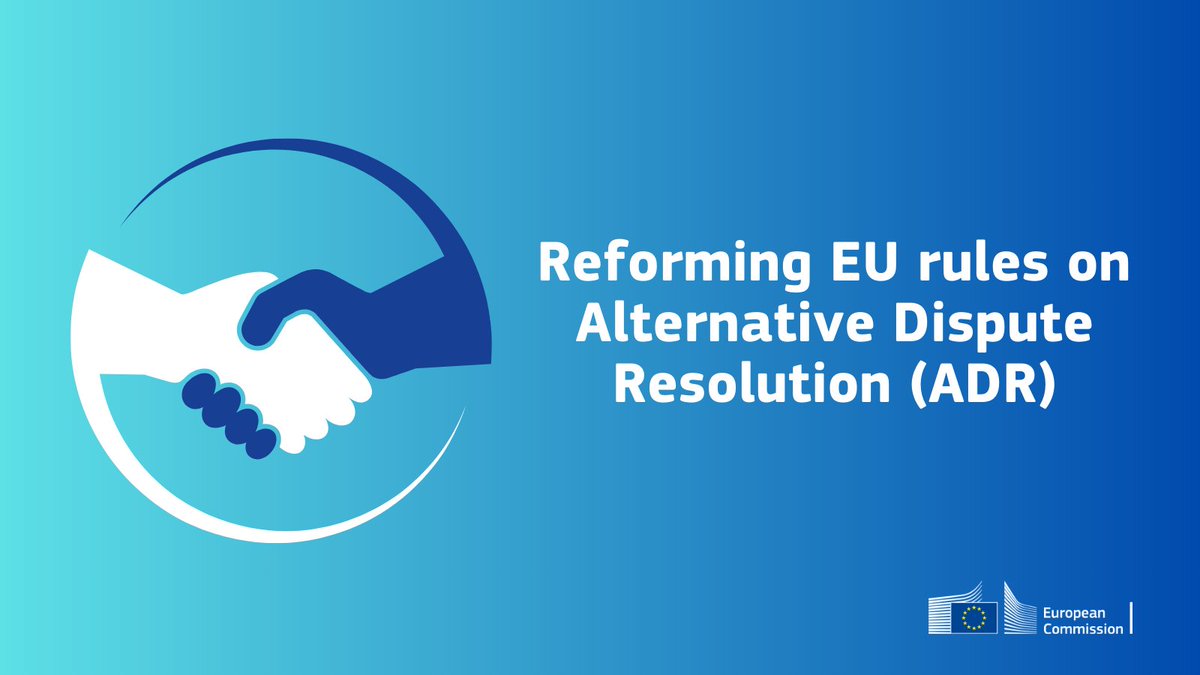 🤔Ever had a problem with a trader but didn't take action because it didn't seem worth the hassle?

To make it easier &amp; faster for consumers to solve problems with traders, we are proposing to reform EU rules on out-of-court dispute resolution.

➡️ec.europa.eu/commission/pre…