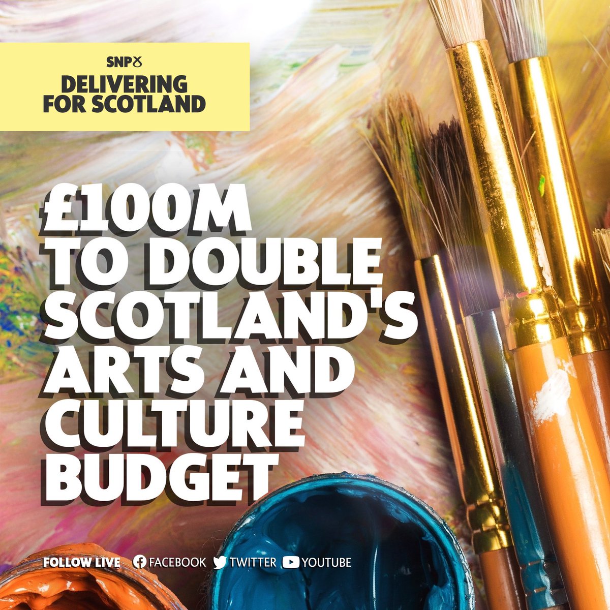 “Politics is about choices. I choose to ensure Scotland's arts and culture are supported to grow and to be seen right across the world.” - Humza Yousaf