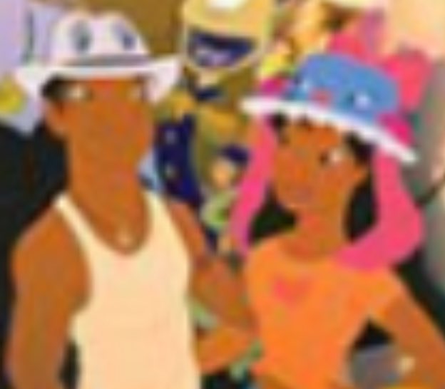 Zoom, 
zoom, 
JOHNNY FEDORA AND ALICE BLUE BONNET!