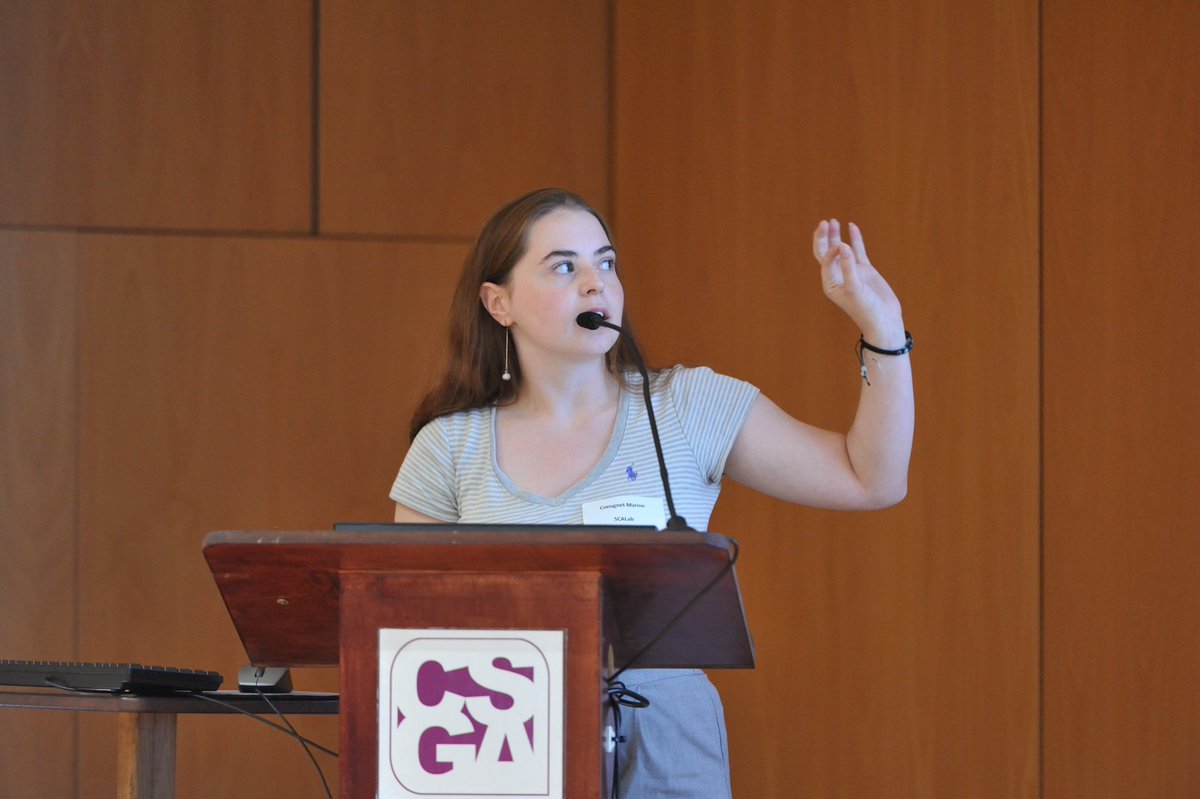 CoeugnetMarine's tweet image. Last week, I had the opportunity to present my work and projects around the representation of odors. 👃🏼
These 2 days in @CSGA_DIJON for the GDRO3 were so interesting! I had a lot of fun talking to colleagues that are also working on olfaction (and even trying their experiments😅)