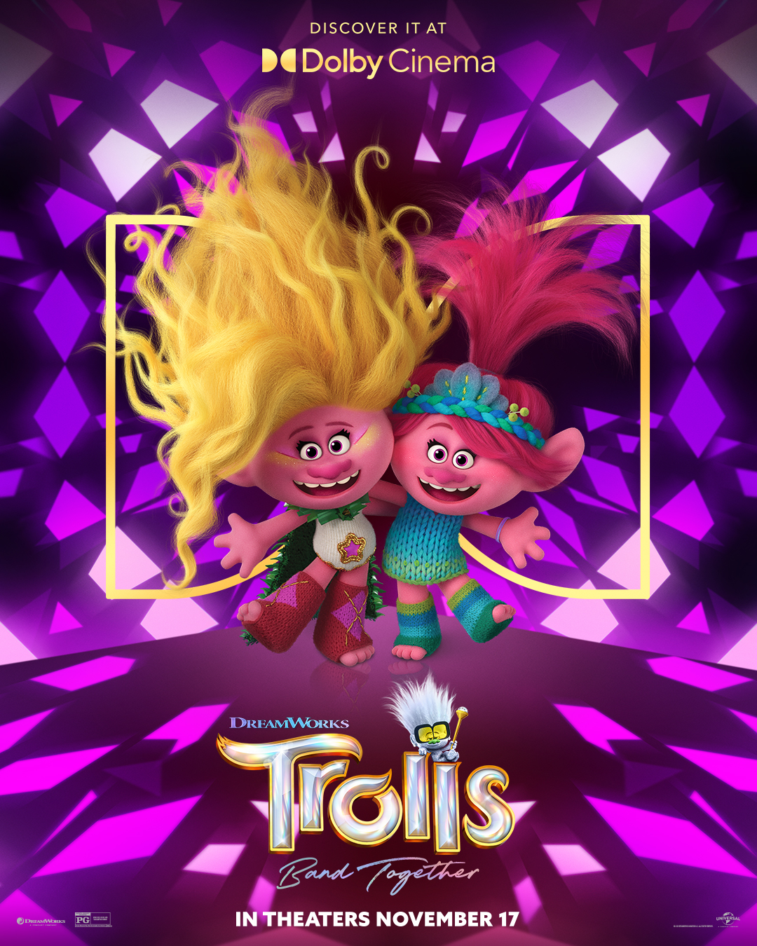 Trolls 3 Dolby Cinema poster op MoviePulp