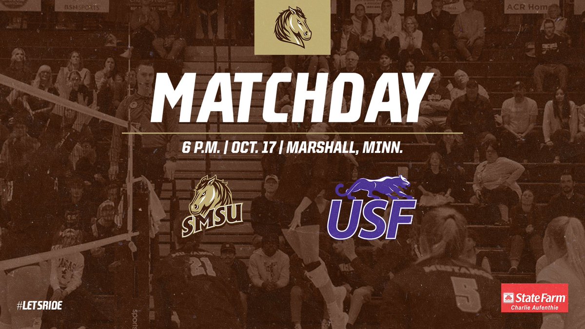 SMSUMustangs's tweet photo. SMSU hosts USF (8-10, 4-6 NSIC) for a non-conference match-up TONIGHT at 6 p.m.! Come support your Mustangs for this mid-week match! 🐴
📺:https://t.co/B6q18G6Qii
📊:https://t.co/Nqa2ytu8BJ
🎧:https://t.co/WT1OpD9eK0
#LetsRide #PackthePE https://t.co/MhVSMtlA7S