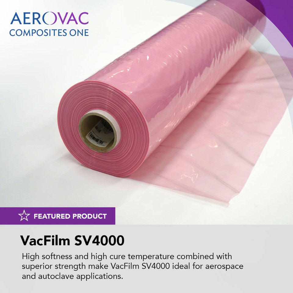 compositesone's tweet photo. VacFilm SV4000 is a high strength, high elongation mononylon vacuum bagging film ideal for a wide range of vacuum infusion applications.
Learn about the benefits of SV4000 and request a free sample: https://t.co/nDufMXce4L
#Aerovac #Aerospace #Innovation #CompositesOne https://t.co/tXvBtxM0jZ