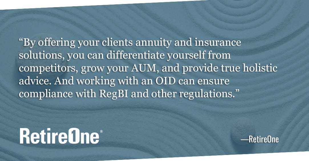 So you want to offer insurance solutions,  but you don't have an insurance license or FINRA registration. An  outsourced insurance desk can help, but it's important to onboard an OID  the right way.

Here's how: bit.ly/48OC4XY

 #retirementplanning #financialplanning