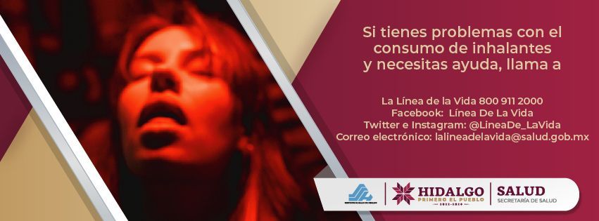 Salud_Hidalgo's tweet photo. 👉🏼 Si tienes problemas con el consumo de #Inhalantes y necesitas ayuda, llama a: ☎️
La Línea de la Vida 800 911 2000
Facebook: Línea De La Vida
Twitter e Instagram: @LineaDe_LaVida
Correo electrónico: lalineadelavida@salud.gob.mx
#PrimeroTuSalud #PrimeroElPueblo https://t.co/220JhMX0k1