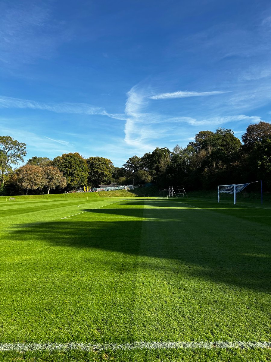 Rectory One looking glorious after a hoover and a cylinder cut today 🌱⚽️