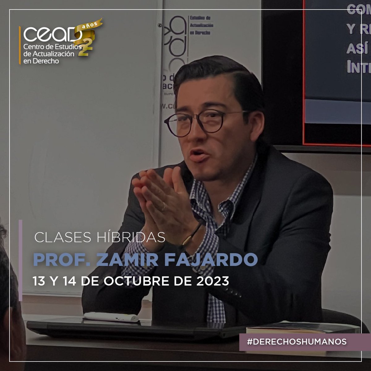 ceadmx's tweet photo. ⚖️ Curso "Justicia Civil y Familiar a partir del Código Nacional de Procedimientos Civiles y Familiares"

Módulo III. "El Enfoque de DH en el CNPCF: Elementos Teóricos y Metodológicos" imparte el Prof. Zamir Fajardo

🕙 13 y 14 de octubre de 2023.

#codigocivil #derechoshumanos https://t.co/oqqhYErpvD