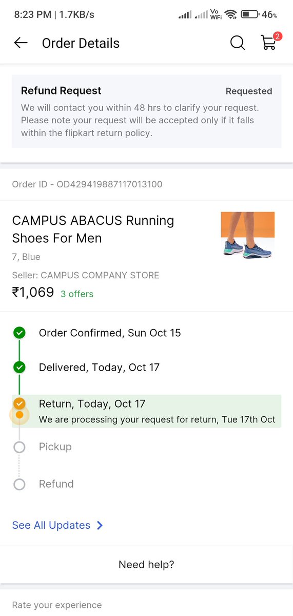 SatishKumar727's tweet photo. ये फ्लिपकार्ट वाले क्या ना कर जाए मैंने अपने लिए campus के shooes मंगाए थे आज डेलिवरी मिली तो उसके अंदर चप्पल निकले कृपया फ्लिपकार्ट से ऑनलाइन खरीदारी करने वाले सावधान रहे, रिफंड डाला है क्या होता है फ्लिपकार्ट वाले जाने क्या ये आपके साथ भी कभी हुआ है? 
@flipkartsupport
@Flipkart https://t.co/4BdL0C8yqB