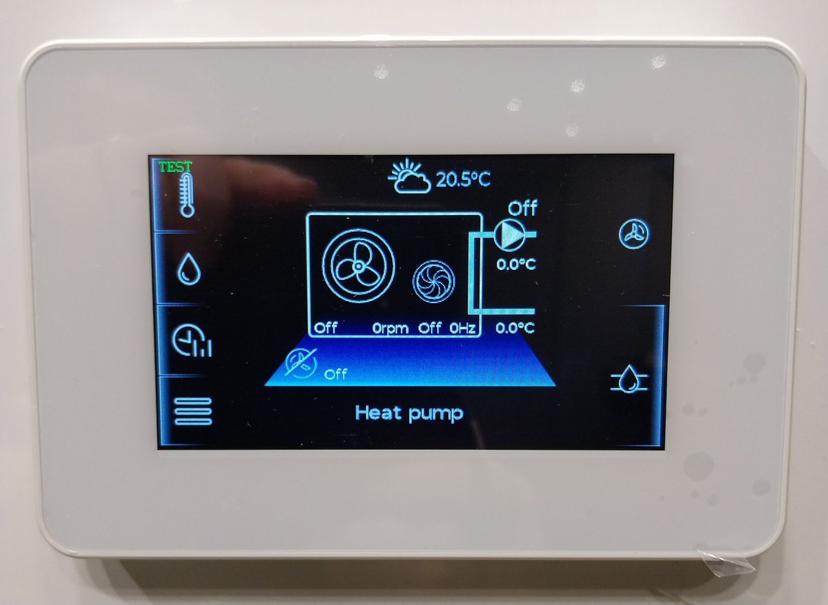 All set up and ready at PHEX North Old Trafford Manchester for the next two days with Matt Beales and Terry Townend 
Stand 9. 
Come see our new soon to be launched ASHP controller, our Evolink hybrid unit and award winning HPIDR32 ASHP.