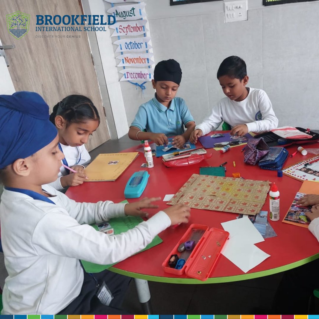 📚🎨 Exciting News from Brookfield International School! 🎨📚Today, on 17th October 2023, our amazing Grade 1 and 2 students embarked on a creative journey at Brookfield International School! 
#scrapbookingfun #creativekids #memorymakers #BrookfieldInternationalSchool