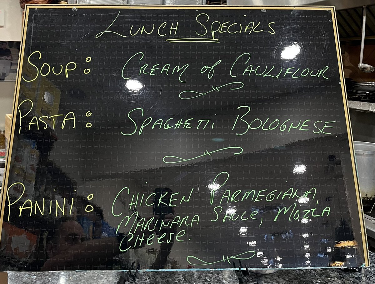 Today’s lunch specials plus our delicious deli sandwiches