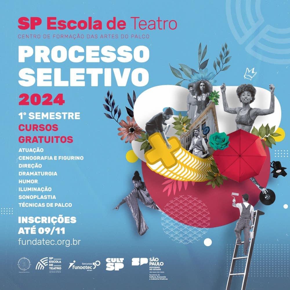 ivamcabral's tweet photo. 🎭 Inscrições abertas para o Processo Seletivo do 1º semestre de 2024.
São 77 novas vagas em oito cursos técnicos com dois anos de duração cada, nos períodos matutino e vespertino, sendo as linhas de estudo: Atuação, Cenografia & Figurino, Direção, Dramaturgia, Humor, Iluminação, Sonoplastia, e Técnicas de Palco. As aulas são gratuitas.

As inscrições ficam abertas até o dia 9 de novembro, às 17h, exclusivamente pela internet, pelo site da Fundatec.

Saiba mais em nosso site ou acesse https://t.co/2gYiVbgsxy

#spescoladeteatro #adaap #cursotecnico #teatro