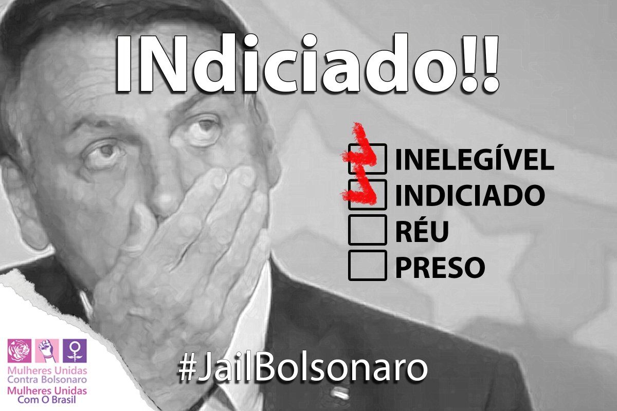 #BolsonaroEmHaia #JailBolsonaro #BolsonaroNaCadeia #BolsonaroGenocida #BolsoGolpe #SOSBrasil #8deJaneiroFoiGolpe #GenocidiaNaPandemia #CrimeAmbiental #LesaPatria #BolsonaroMaiorCorruptoDoPlaneta #ImprobidadeGovernamental #MUCB #MulheresUnidasComOBrasil