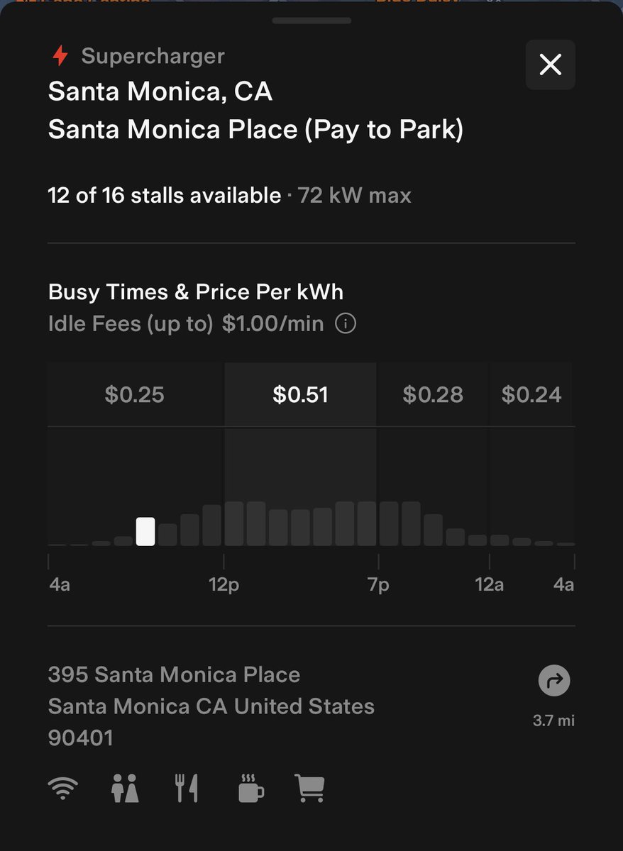 teslaatalks's tweet photo. @RateYourCharge
72kW station
Wasn’t able to precondition, peaked 71kW.
Quick 15 min top off.
Located on the 5th floor of the Broadway parking structure.
90 min free parking
4680 battery
#Tesla #rateyourcharge https://t.co/zfRQQx7xm3