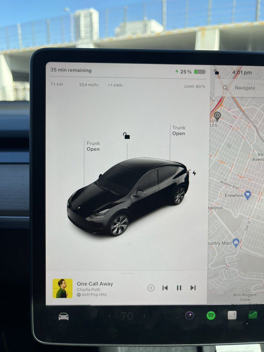 teslaatalks's tweet photo. @RateYourCharge
72kW station
Wasn’t able to precondition, peaked 71kW.
Quick 15 min top off.
Located on the 5th floor of the Broadway parking structure.
90 min free parking
4680 battery
#Tesla #rateyourcharge https://t.co/zfRQQx7xm3