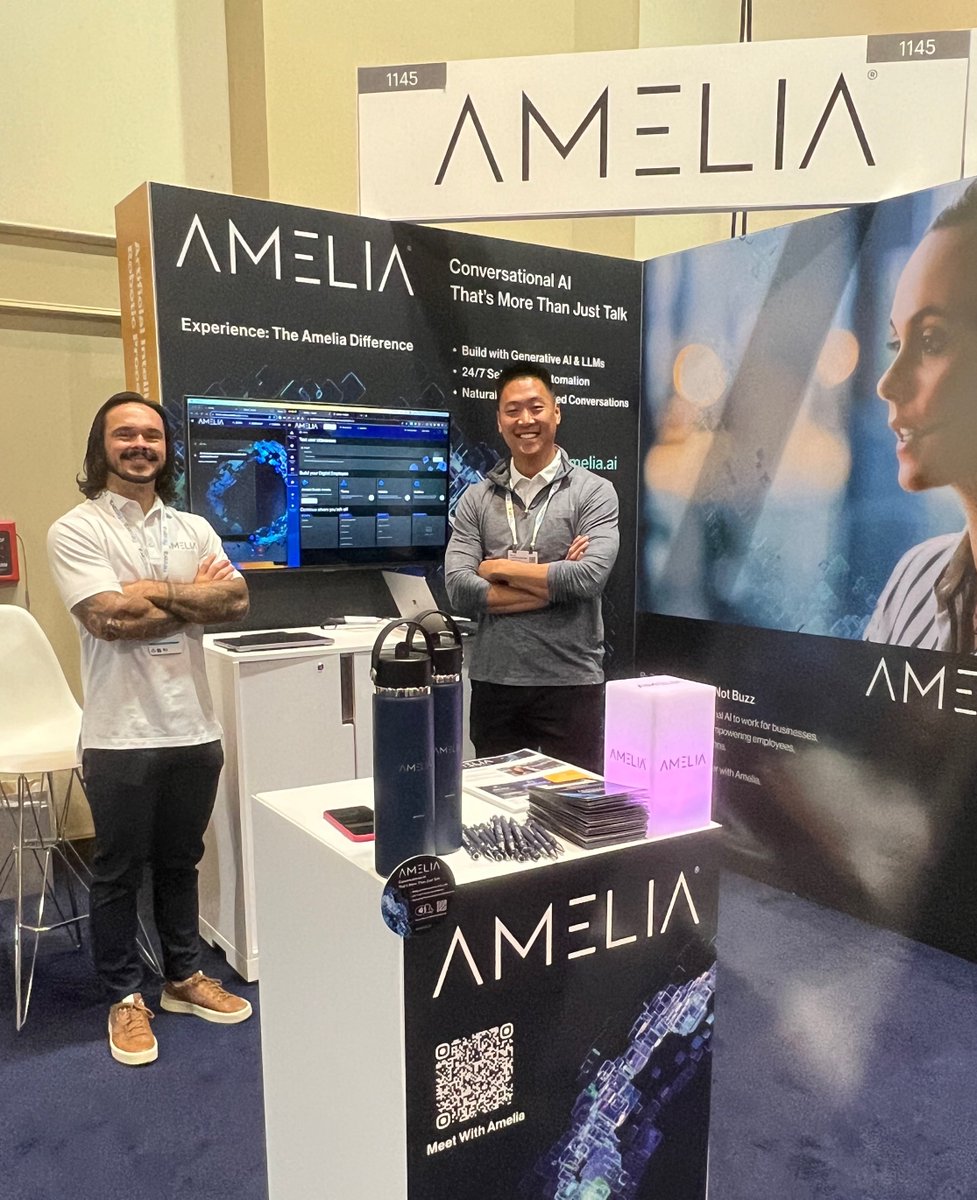 TheAmeliaAI's tweet image. Hello from Orlando! Visit booth #1145 at Gartner IT Symposium/Xpo to discover how Amelia leverages Conversational AI &amp;amp; Generative AI to help businesses deploy fast &amp;amp; evolve faster. Plus, join our Theater Session tomorrow at 6:45pm. Learn more: hubs.li/Q025NTq50 #GartnerSYM