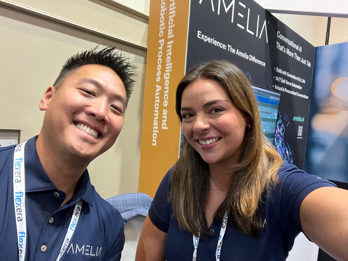 TheAmeliaAI's tweet image. Hello from Orlando! Visit booth #1145 at Gartner IT Symposium/Xpo to discover how Amelia leverages Conversational AI &amp;amp; Generative AI to help businesses deploy fast &amp;amp; evolve faster. Plus, join our Theater Session tomorrow at 6:45pm. Learn more: hubs.li/Q025NTq50 #GartnerSYM