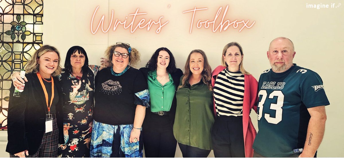 imagine_if_co's tweet image. So our 1st ever #WritersToolbox pitch evening went really chuffing well 🎉

We&apos;re so proud of our team and the writers involved on the programme 💛

Over 6 months of hard graft from them all, and we KNOW that the writers&apos; lives are going to change forever from last night...🎭🎬