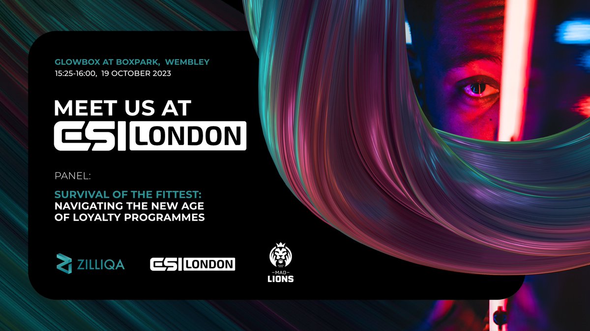 We're excited to be attending ESI London 2023! We'll be there from 19-20 October, meeting with partners and presenting a panel around esports loyalty with @MADLions 🦁 #Zilliqa #ESILDN